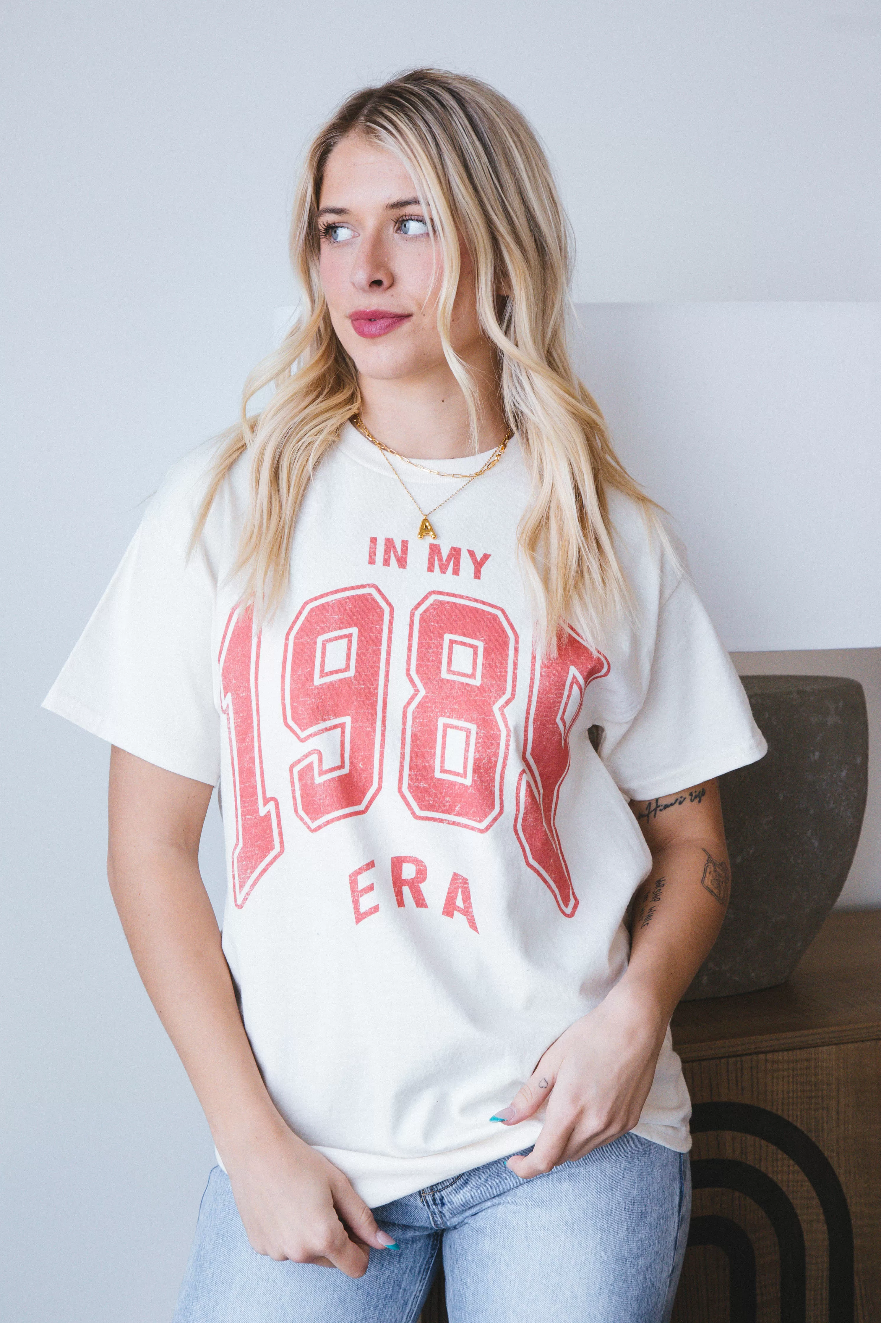 1989 Era Oversized Tee, Ivory