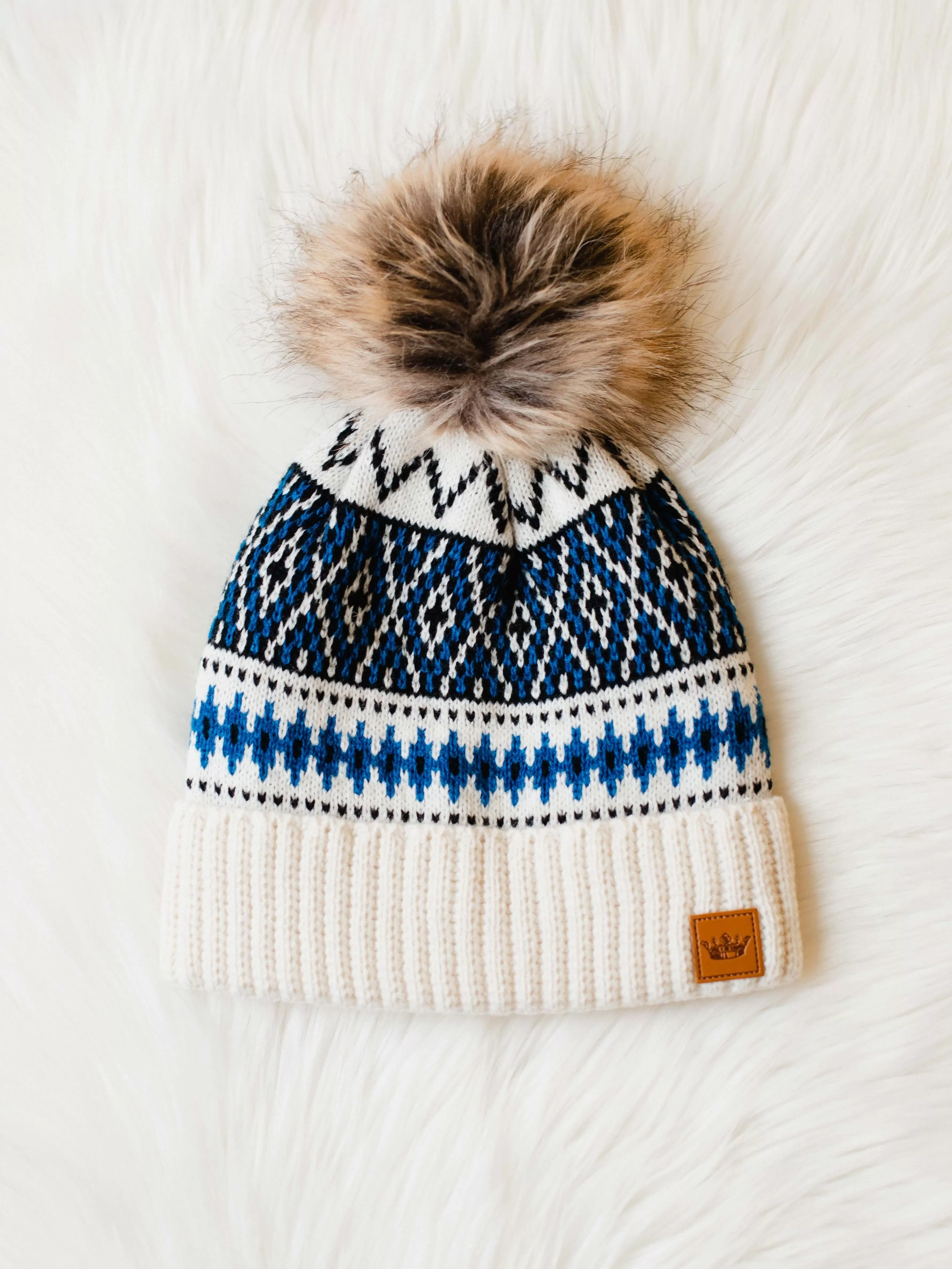 27 Fair Isle Pom Toque