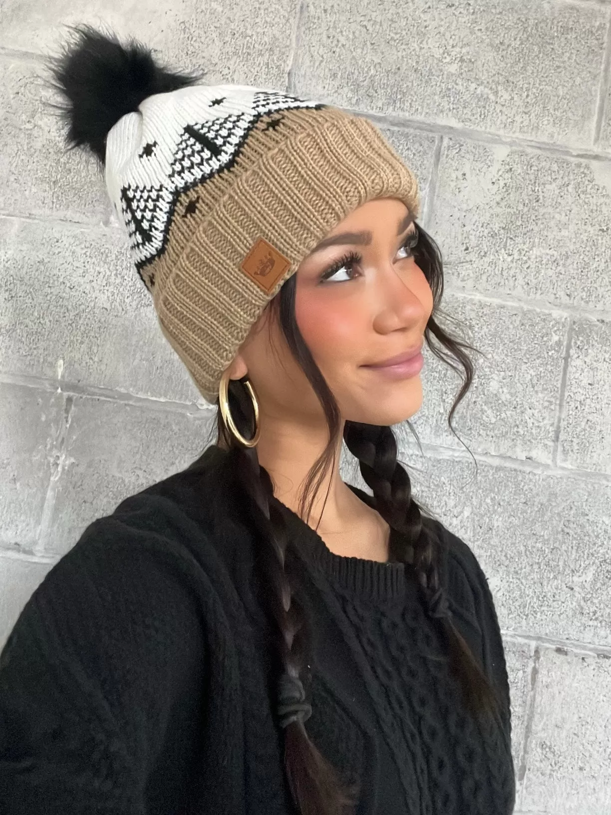 27 Fair Isle Pom Toque