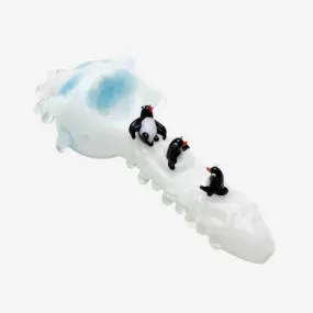 4" Icy Penguins Spoon Pipe