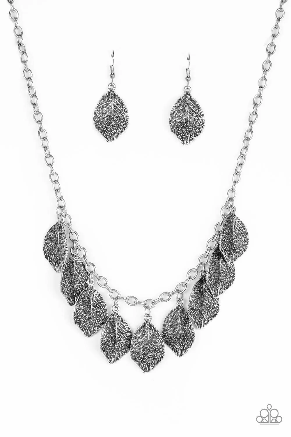 A True Be-LEAF-er Silver Necklace - Paparazzi Accessories