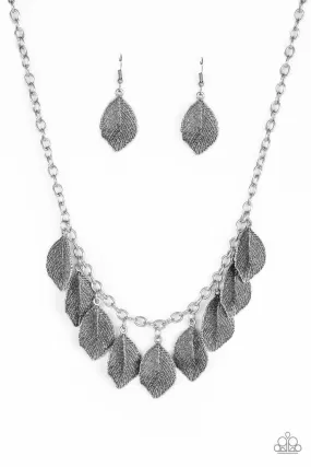 A True Be-LEAF-er Silver Necklace - Paparazzi Accessories