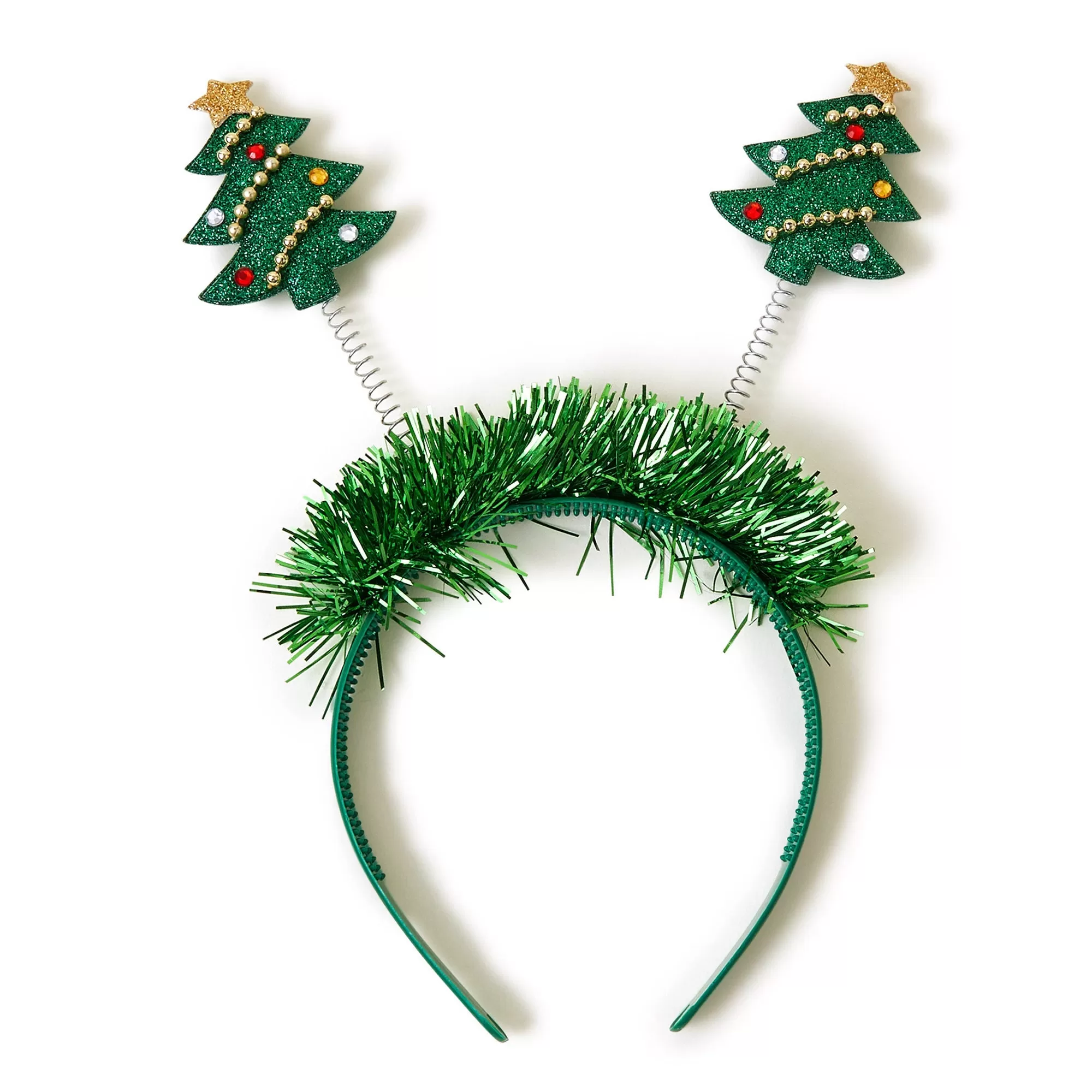 Accessorize London Green Christmas Tree Bopper Headband