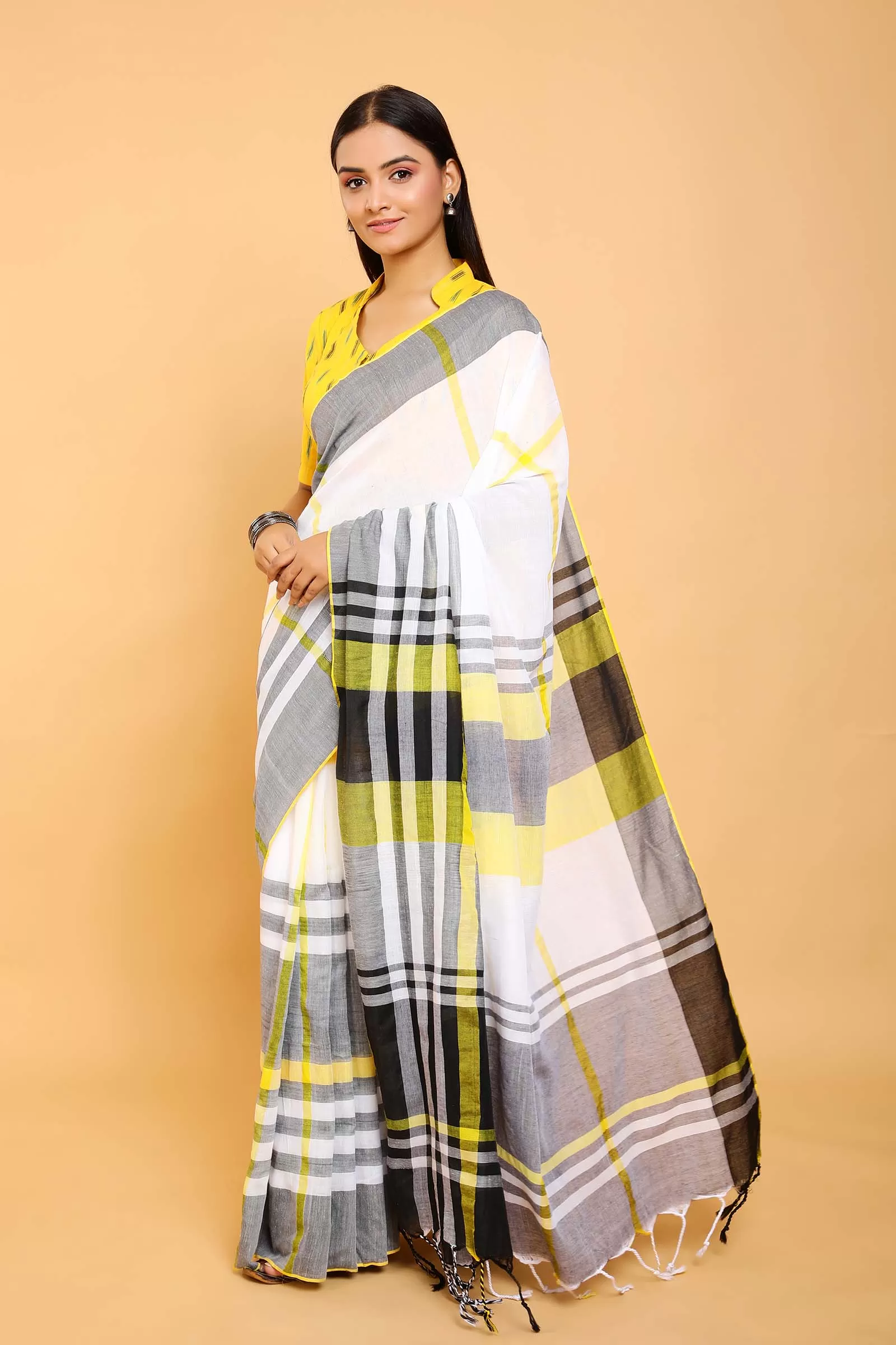 Aella Cotton Loom Woven Saree