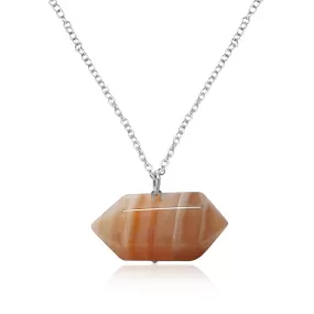 Agate Crystal Necklace for Protection