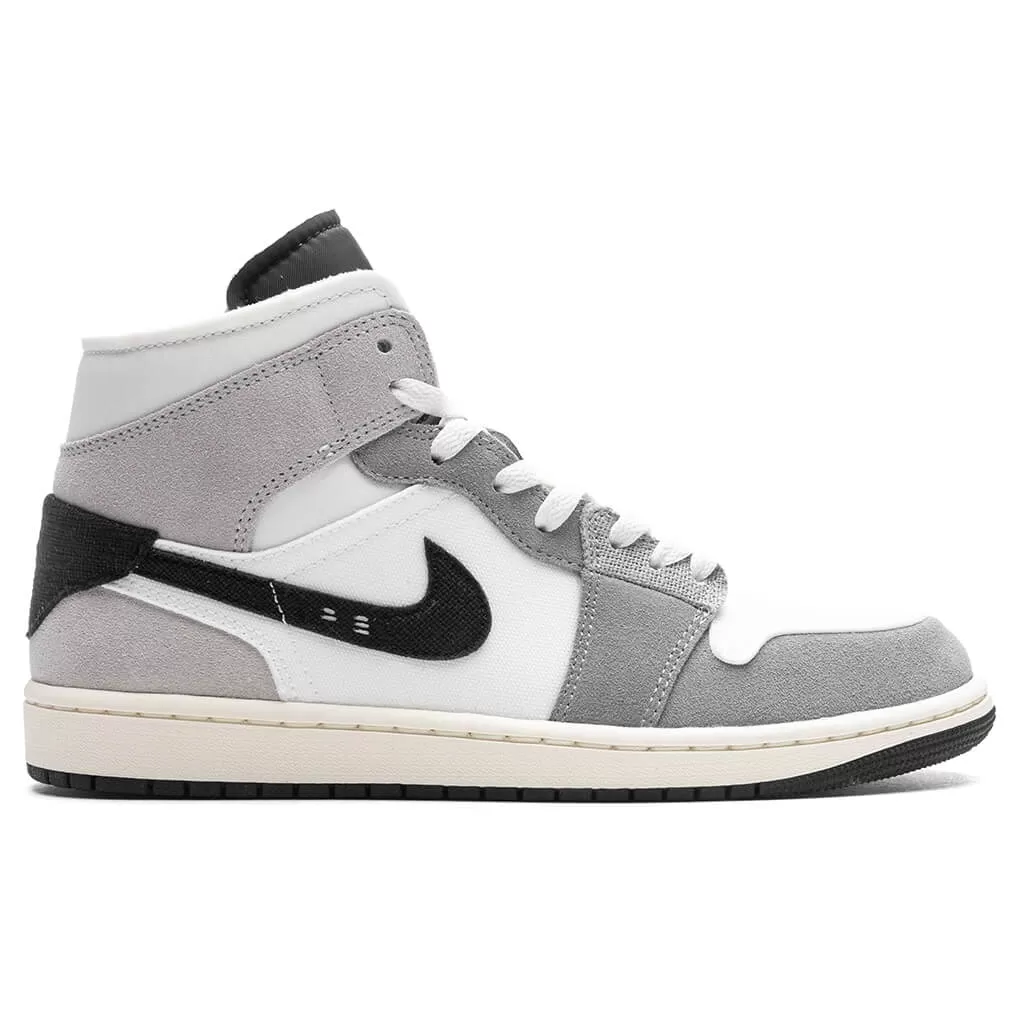 Air Jordan 1 Mid SE Craft - Cement Grey /Black/White