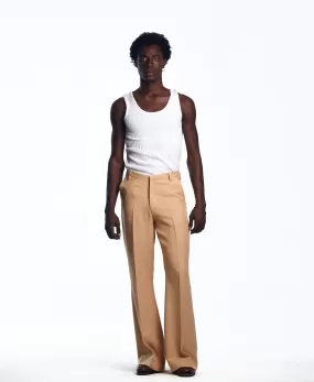 AJABENG Ampadu Wool-Linen Blend Bell Bottom Pants