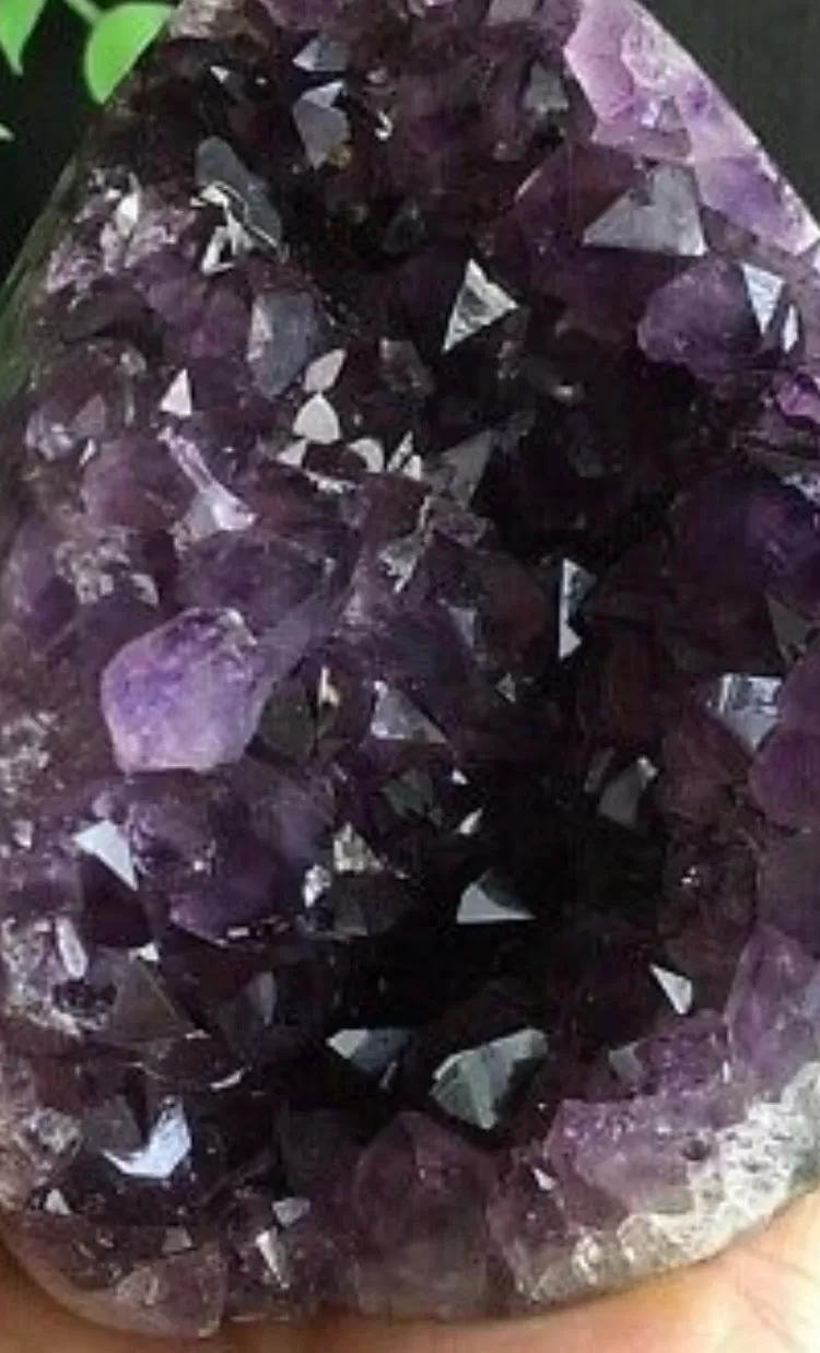 Amethyst Gemstone Freeform Cluster Point Quartz Crystal