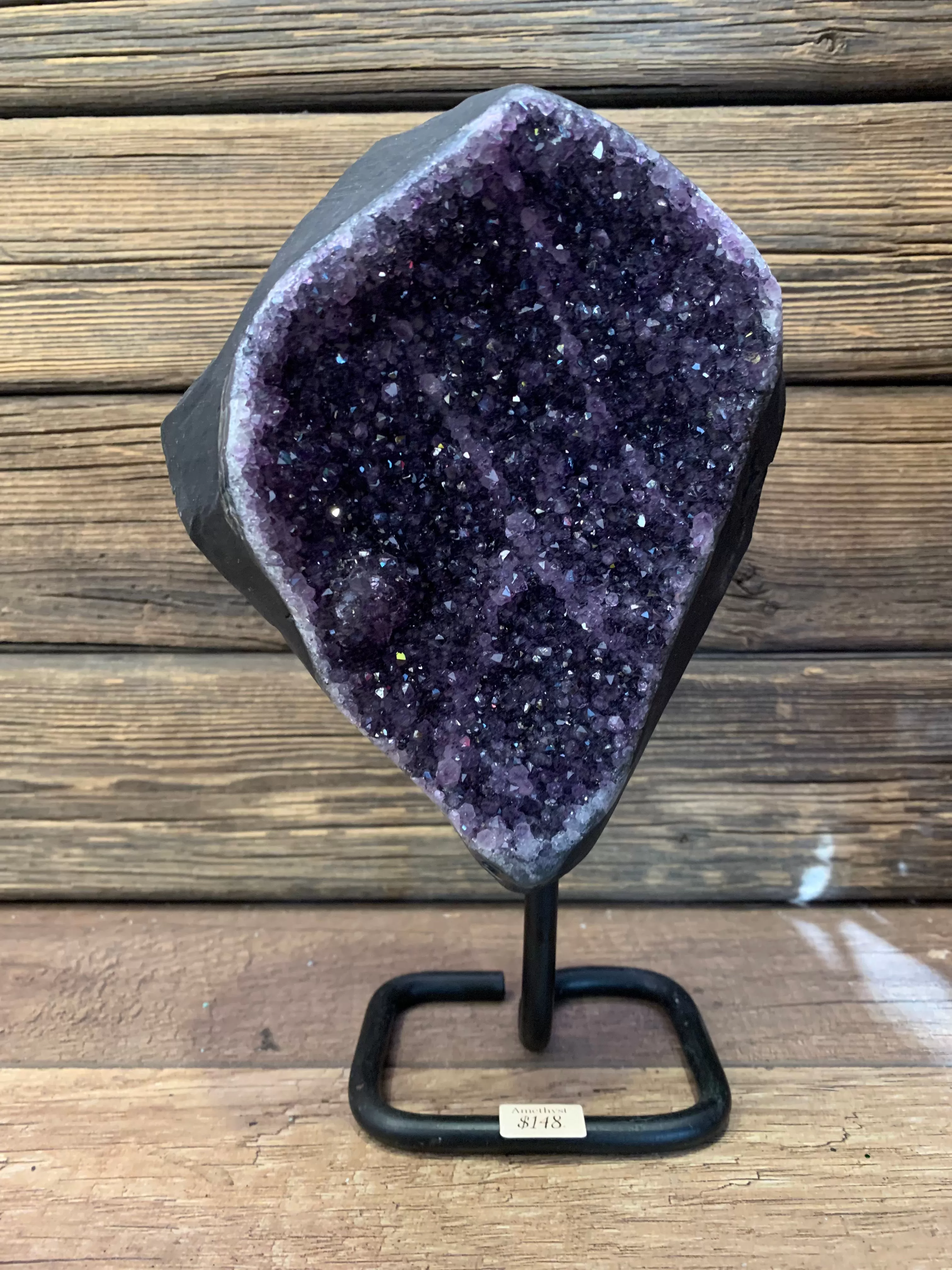 Amethyst on stand