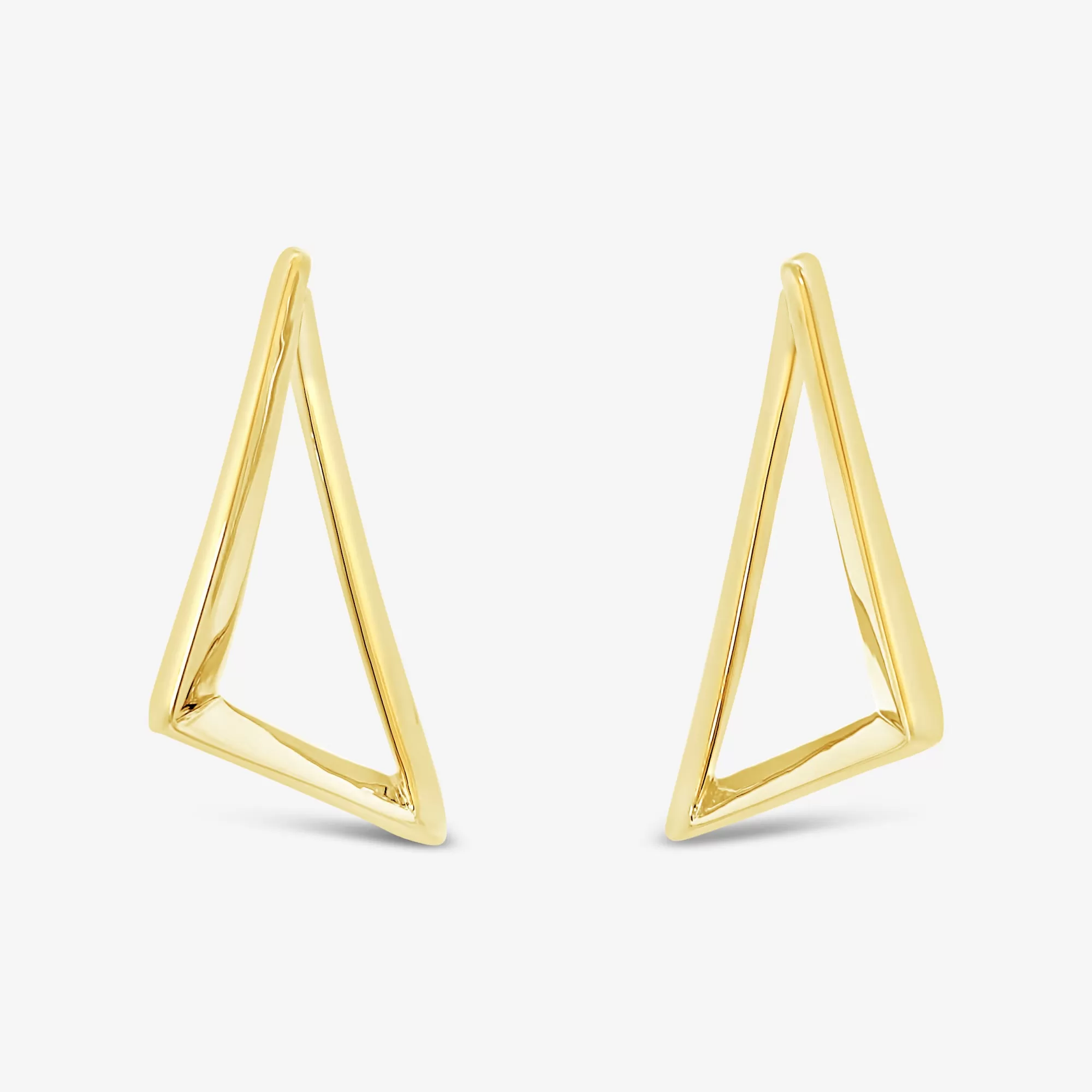 Angle Twist Hoop Earrings