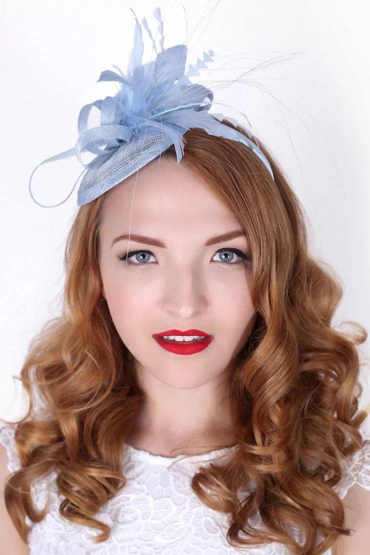 Arianna Fascinator - Light Blue