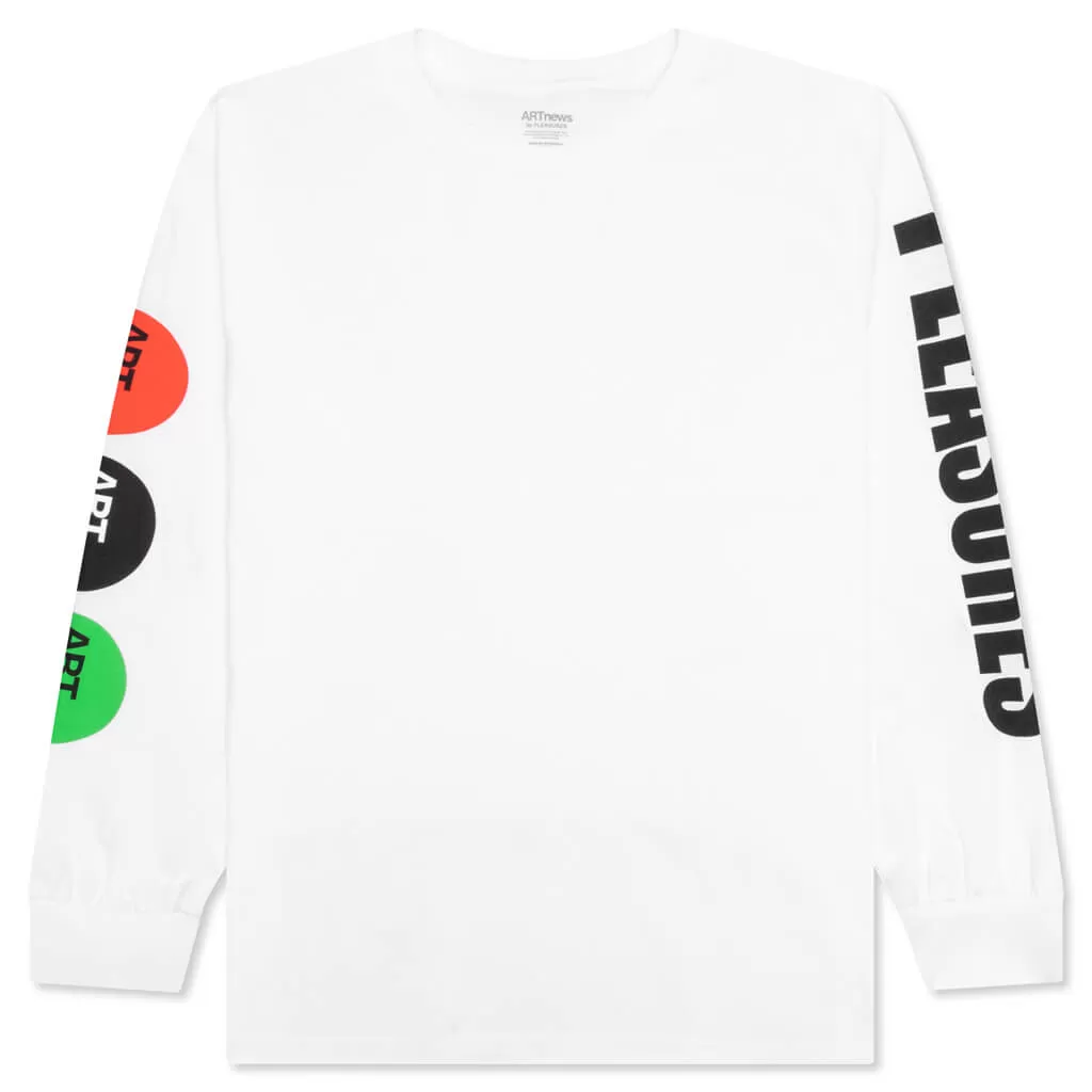 Art News L/S Tee - White