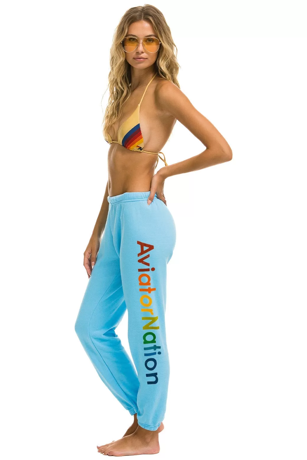 AVIATOR NATION HAMPTONS SWEATPANTS - SKY