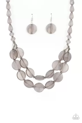 Beach Day Demure Silver Necklace - Paparazzi Accessories