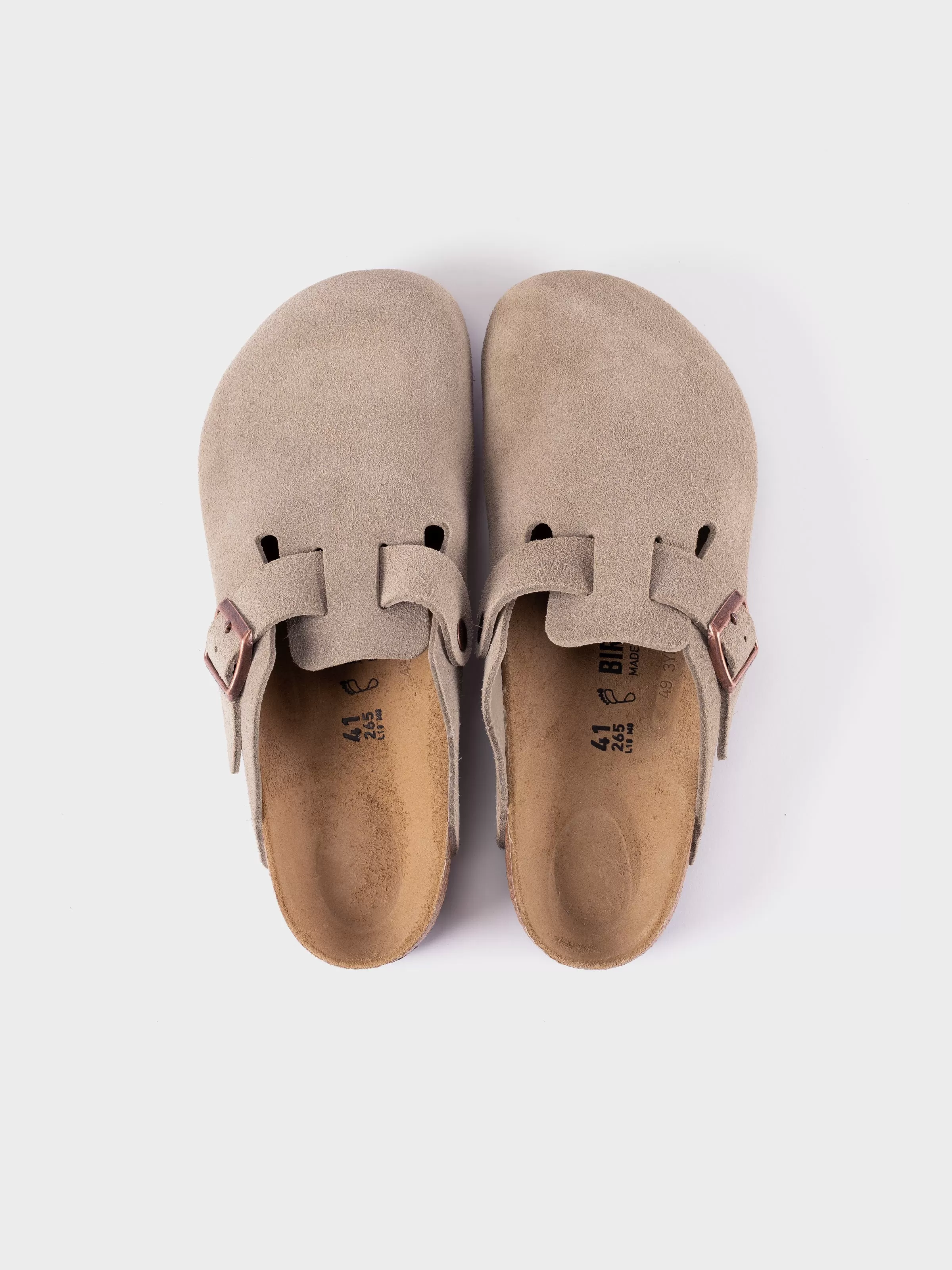 Birkenstock Boston - Taupe Suede