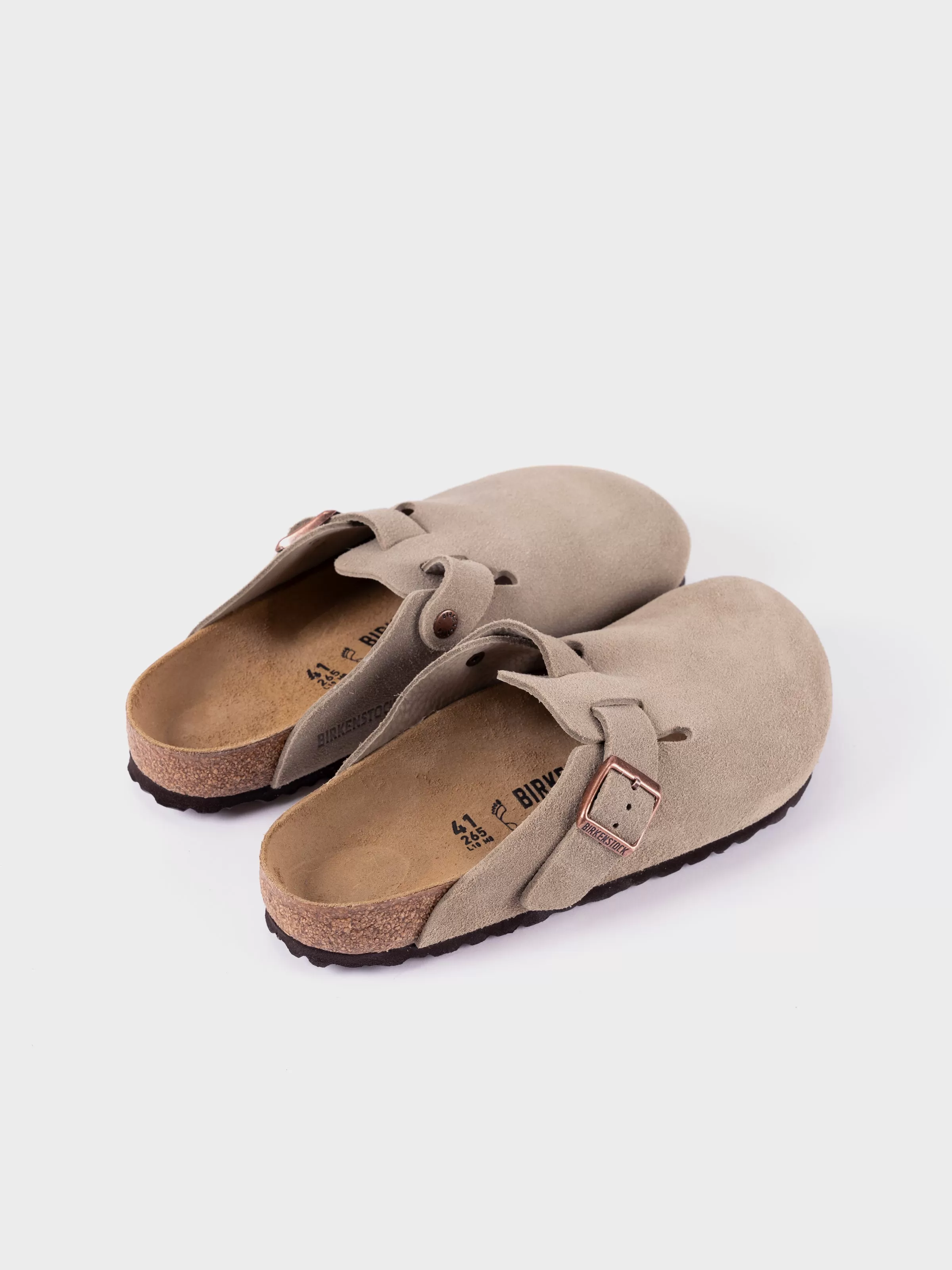 Birkenstock Boston - Taupe Suede