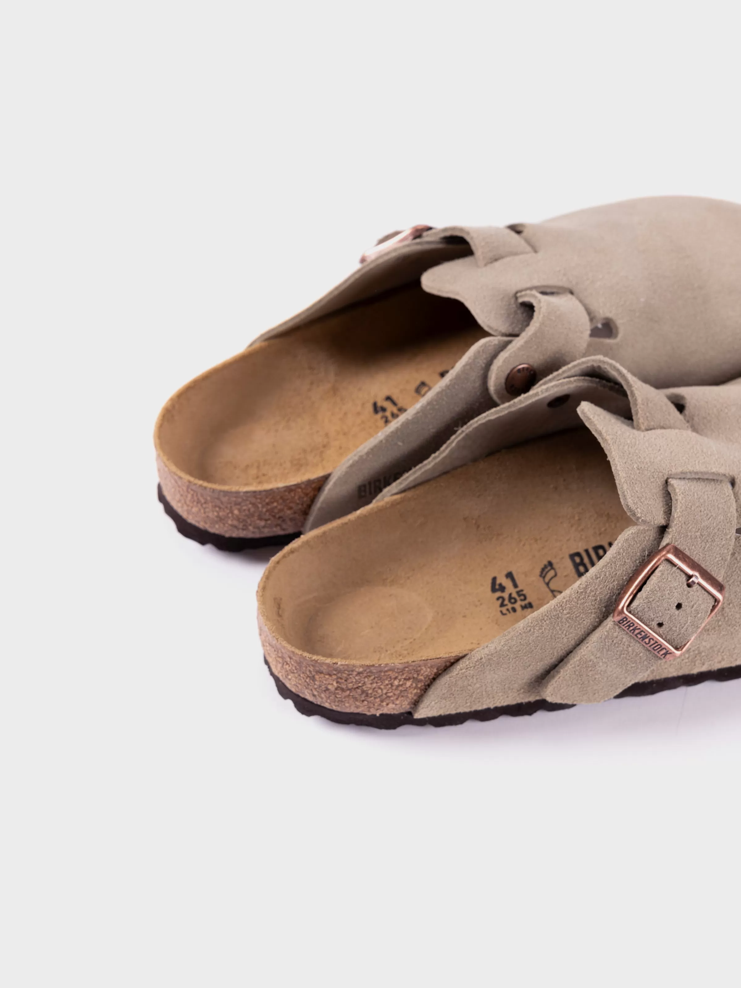 Birkenstock Boston - Taupe Suede