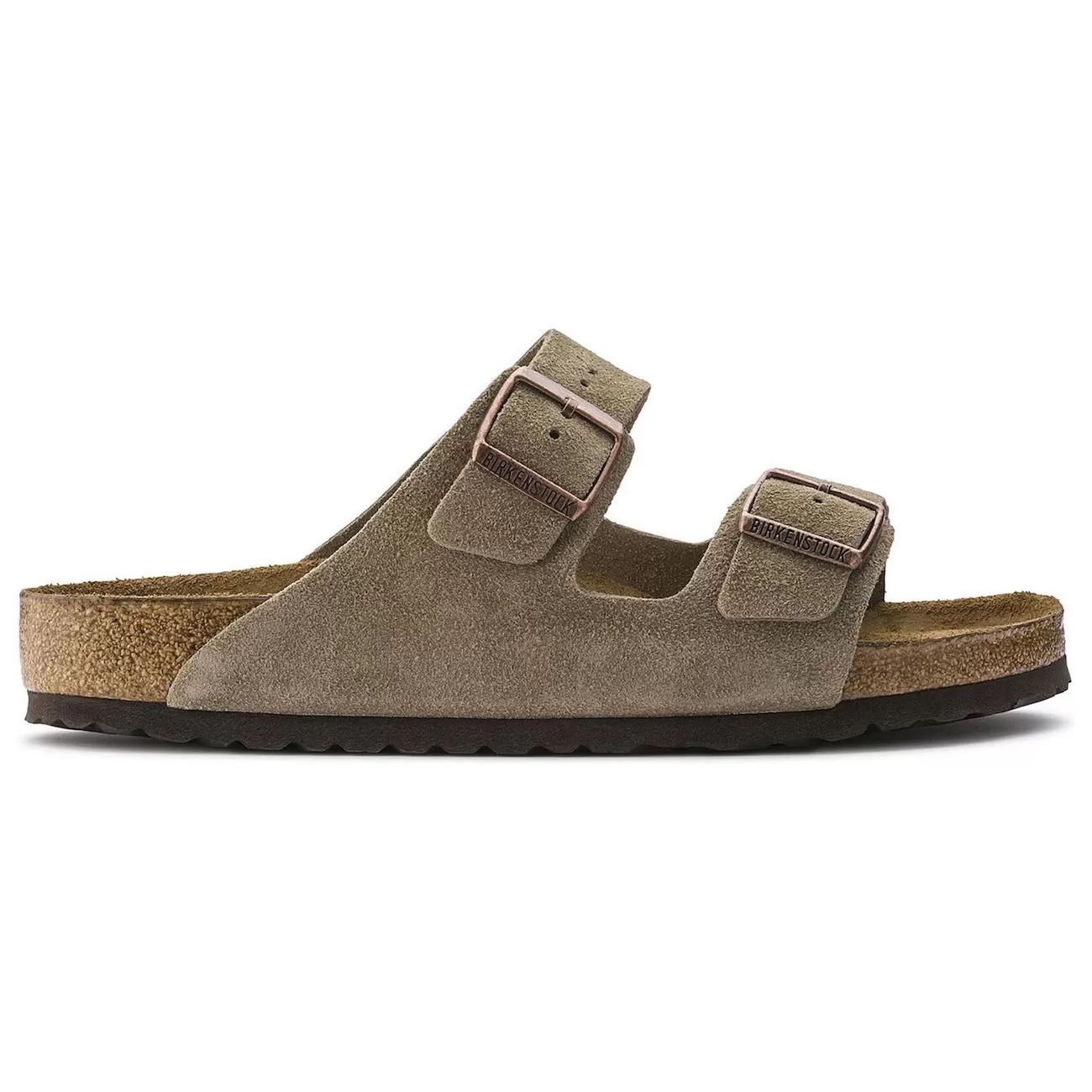 Birkenstock Classic, Arizona, Soft-Footbed, Suede Leather, Regular Fit, Taupe