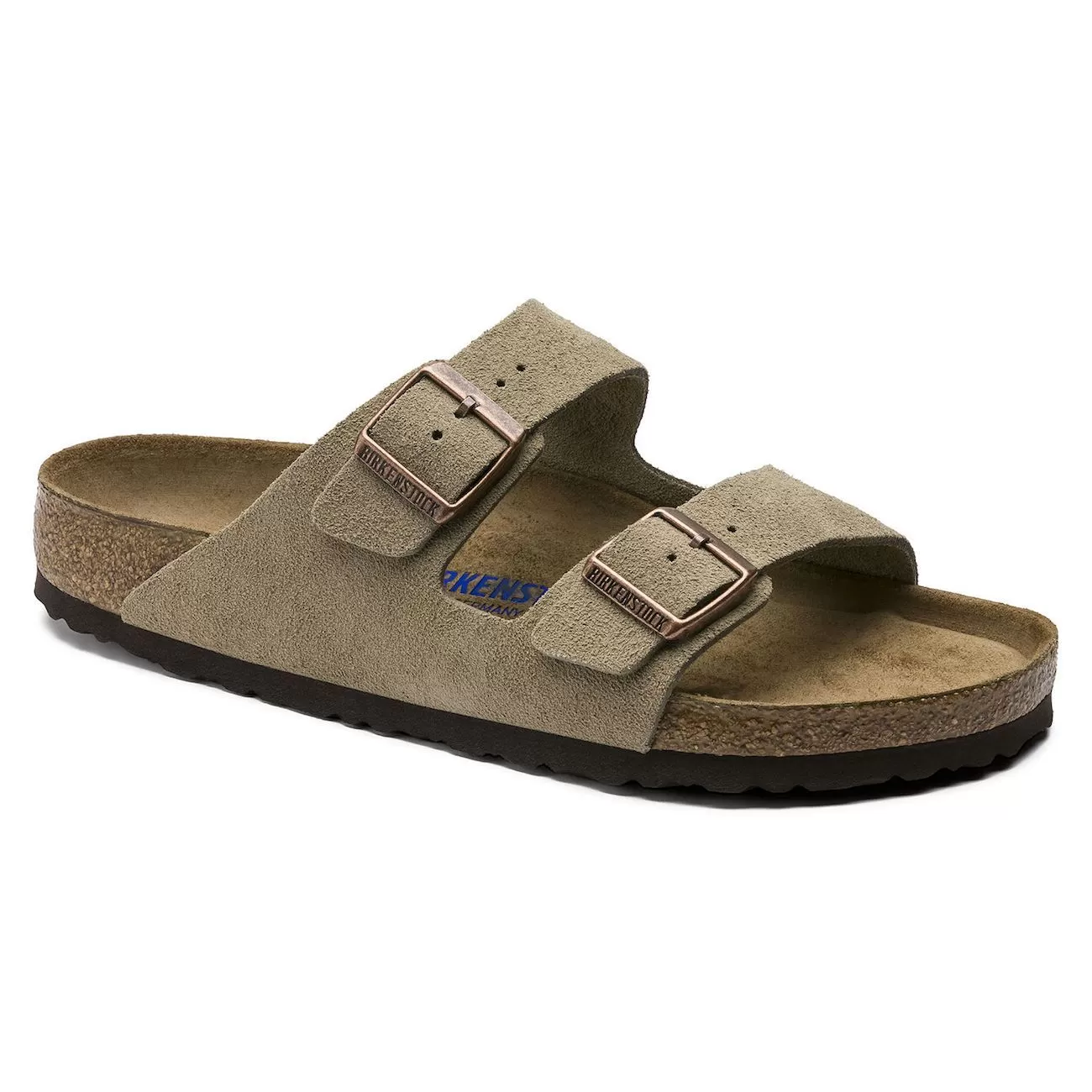 Birkenstock Classic, Arizona, Soft-Footbed, Suede Leather, Regular Fit, Taupe