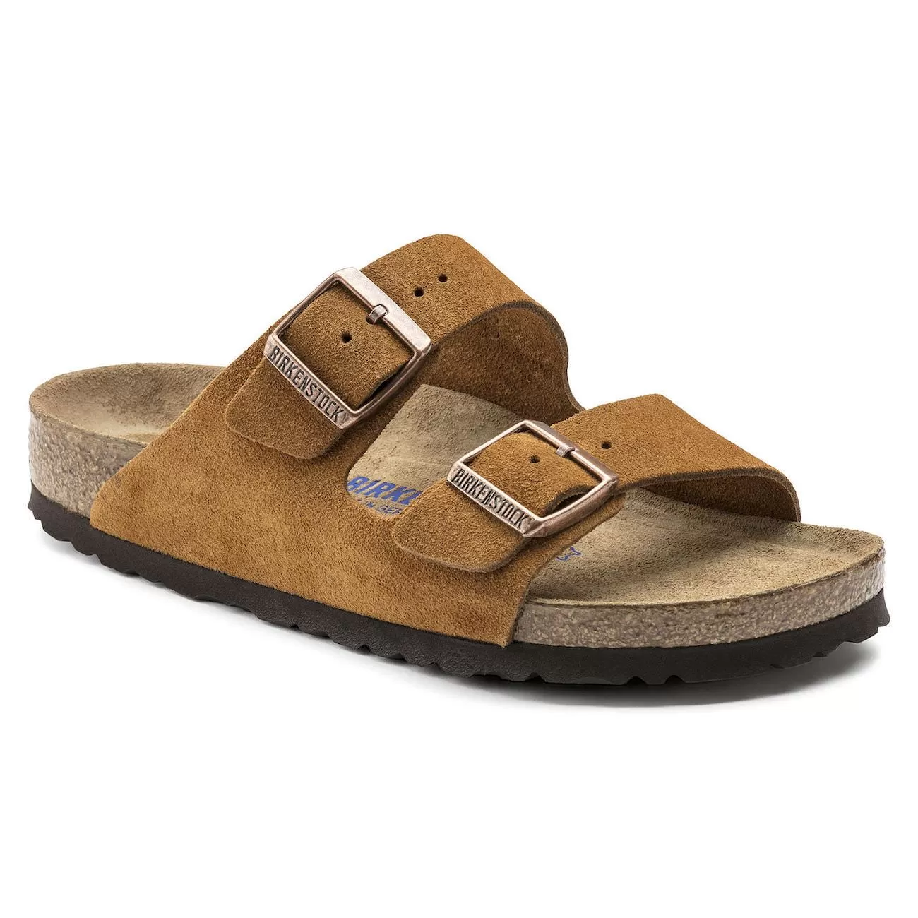 Birkenstock Classic, Arizona, Suede Leather, Soft-Footbed, Regular Fit, Mink