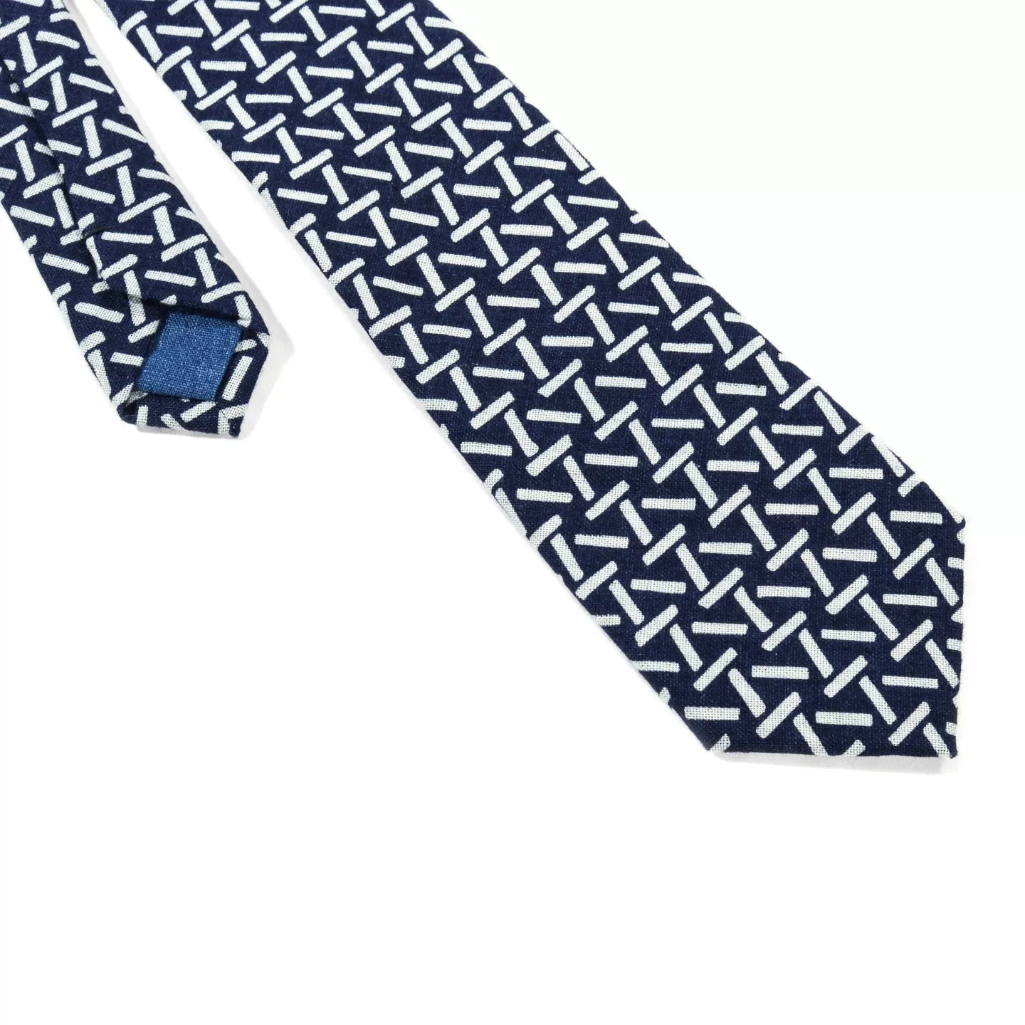 BLUE BLUE JAPAN INDIGO GAUZE 'YAMA-KOMON' BASSEN NECKTIE