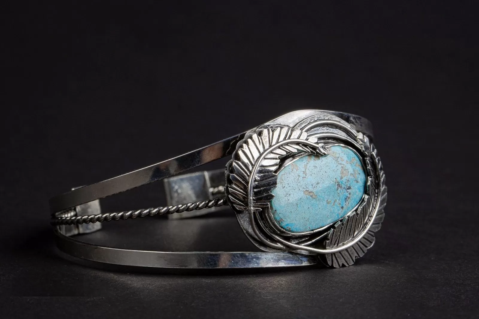 Blue Ridge Lightning Turquoise Cuff Bracelet