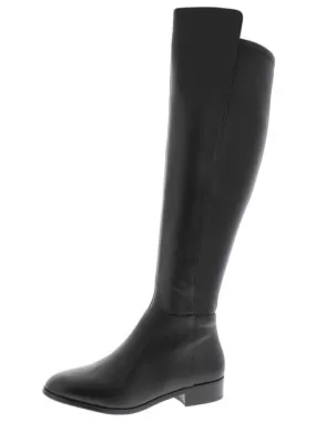 Bromley Womens Leather Knee-High Riding Boots