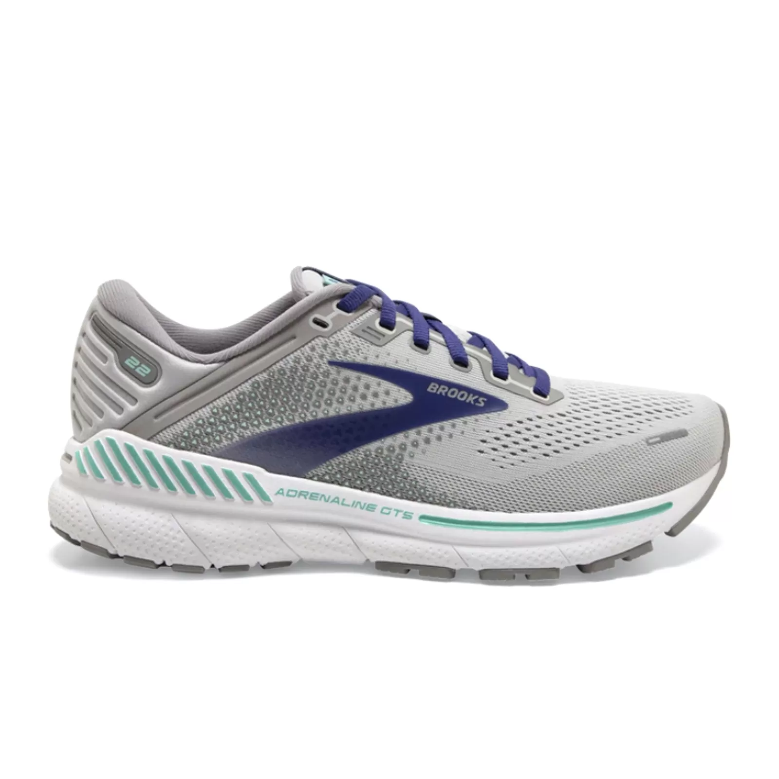 Brooks Adrenaline GTS 22 (Women) - Alloy/Blue/Green