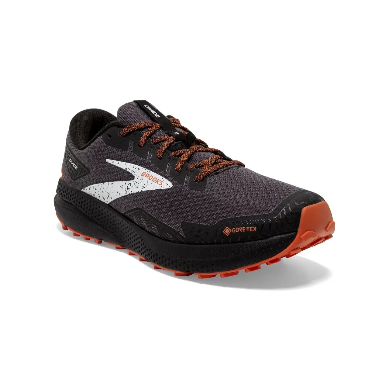 Brooks Divide 4 Goretex (Mens) -Black/Firecracker/Blue