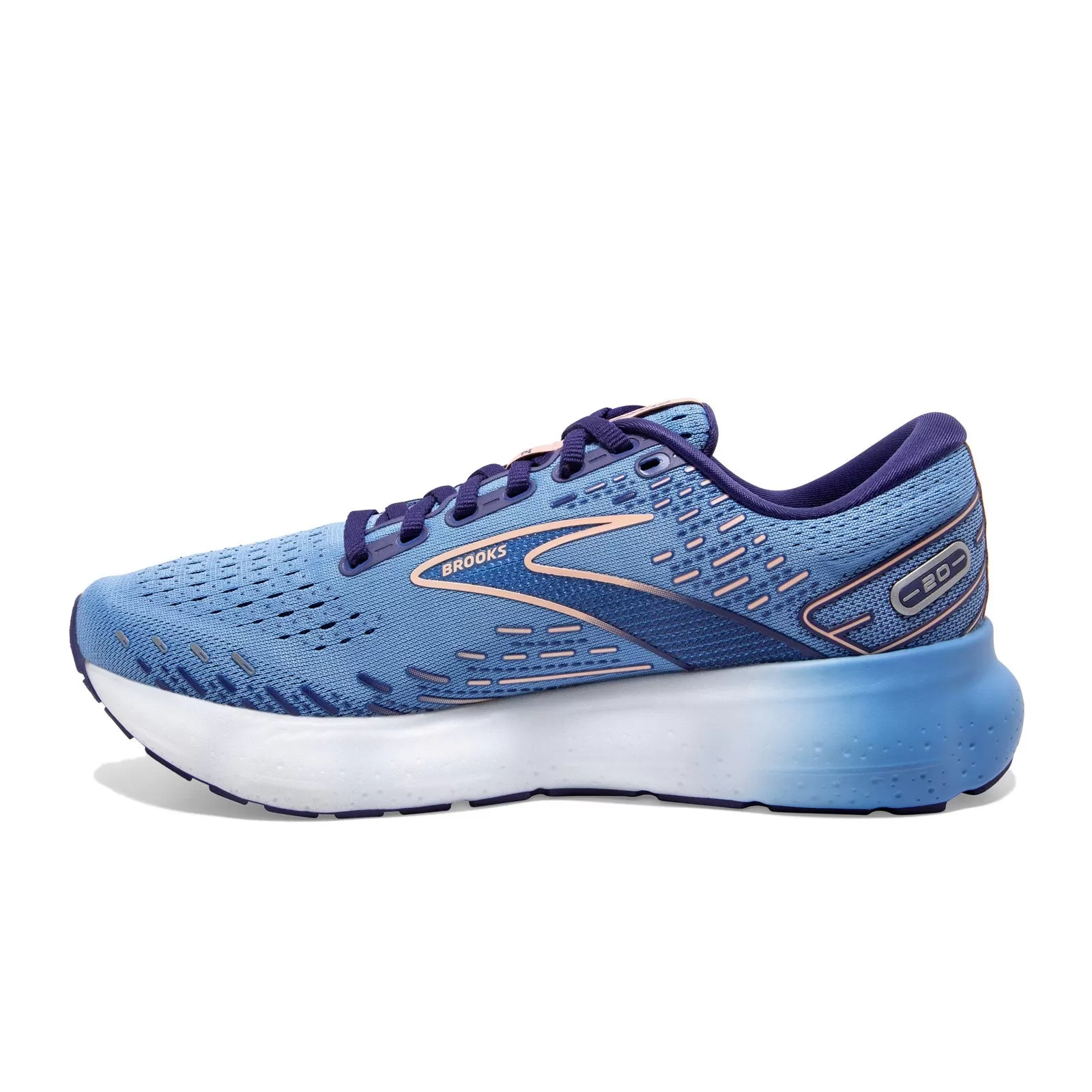 Brooks Glycerin 20 (Women) - Blissful Blue/Peach/White