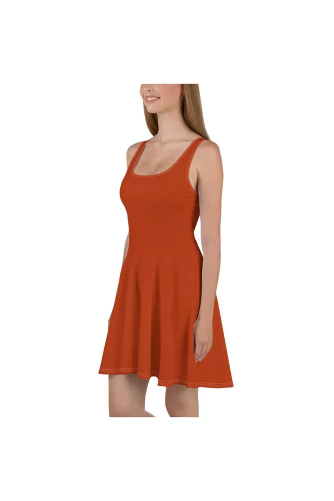 Burnt Sienna Skater Dress