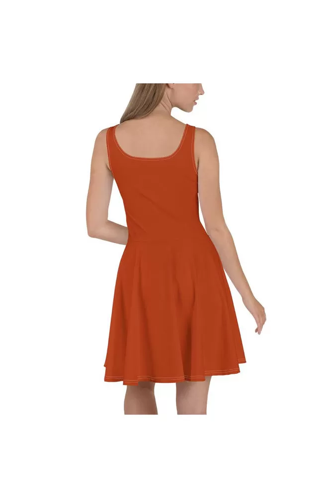 Burnt Sienna Skater Dress