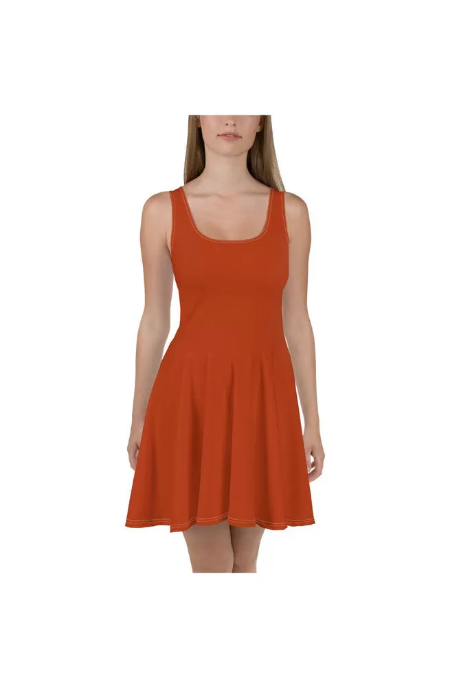 Burnt Sienna Skater Dress