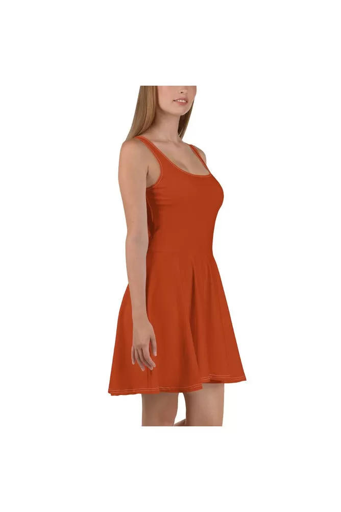 Burnt Sienna Skater Dress