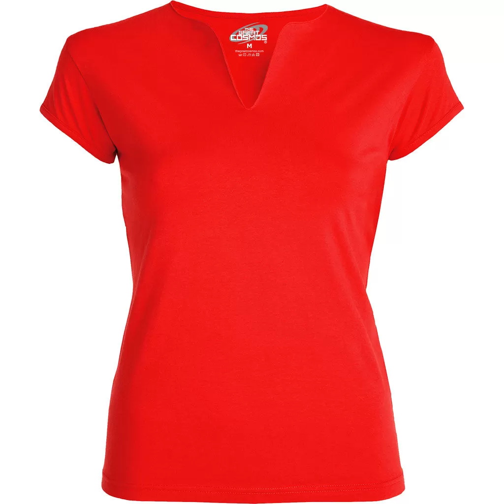 Camiseta cuello pico mujer Belice