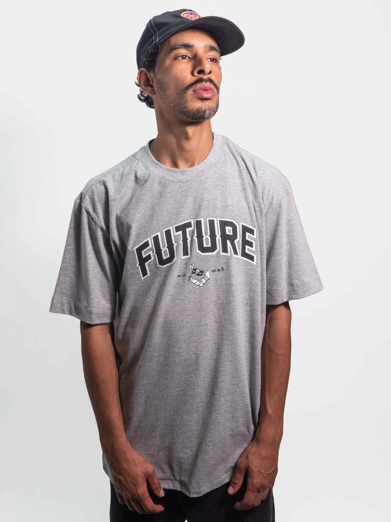 Camiseta Future Flag Cinza Mescla