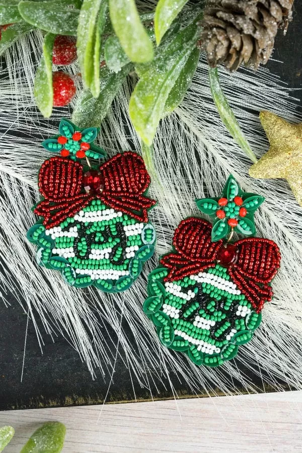 Christmas earrings