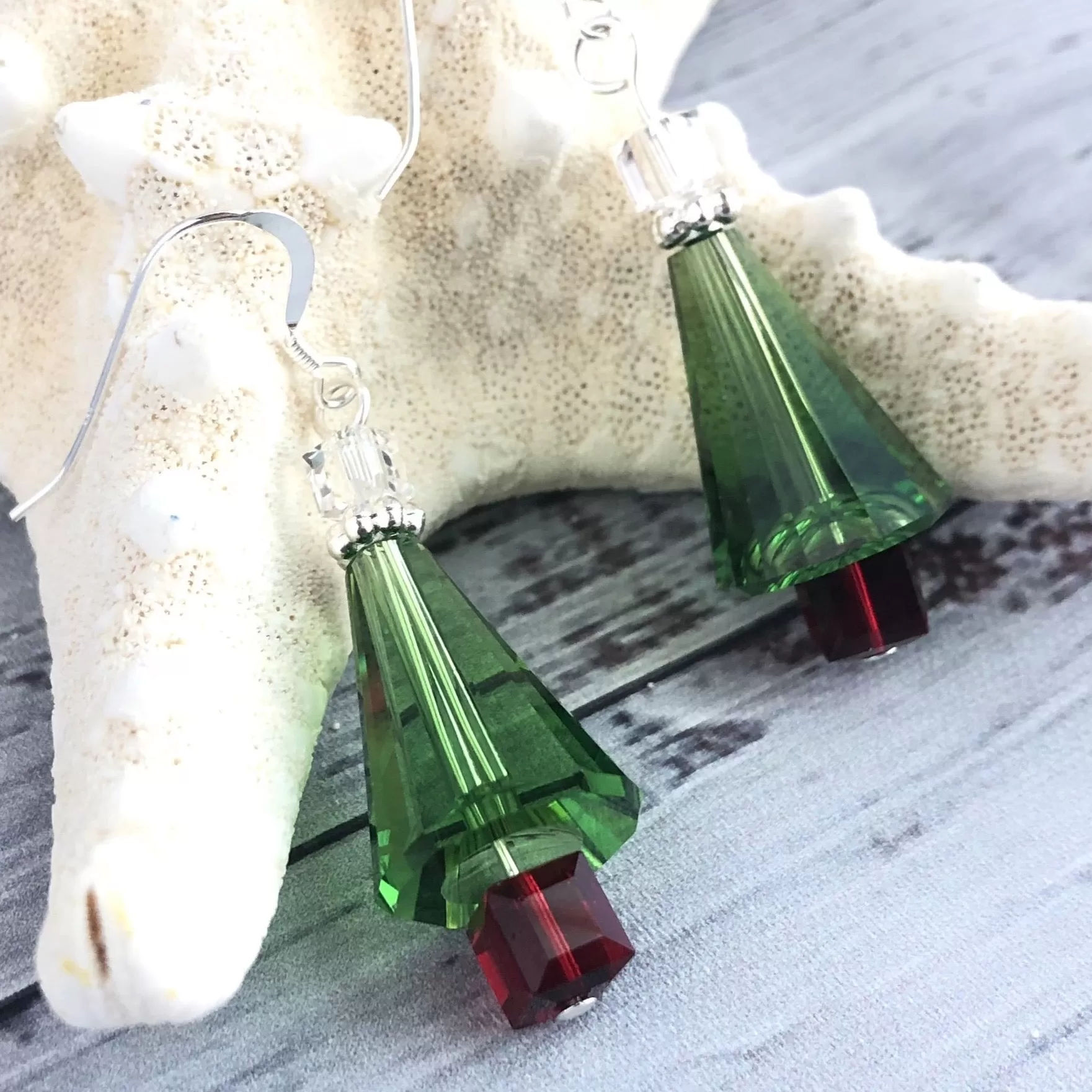 Christmas Tree Swarovski Earrings