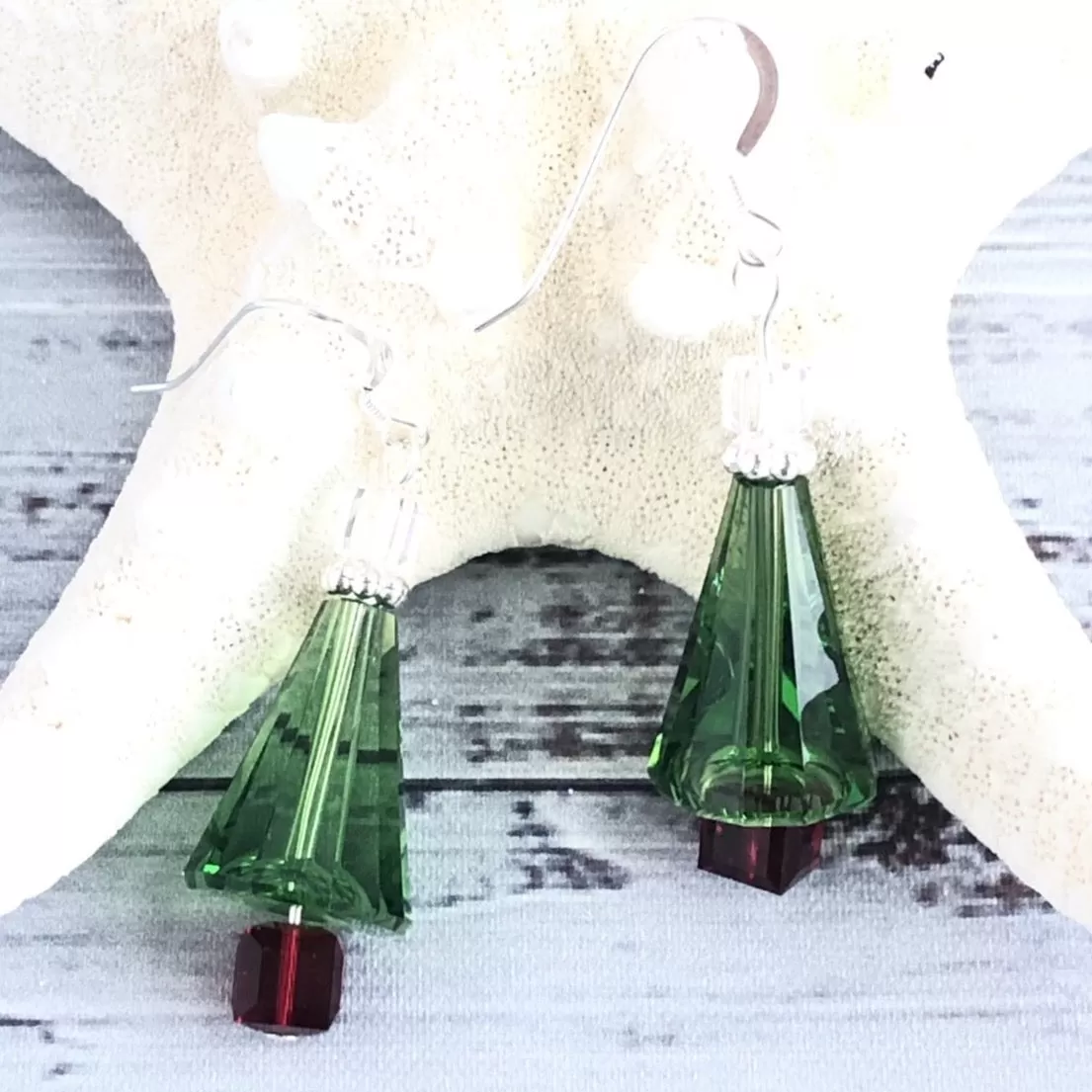 Christmas Tree Swarovski Earrings