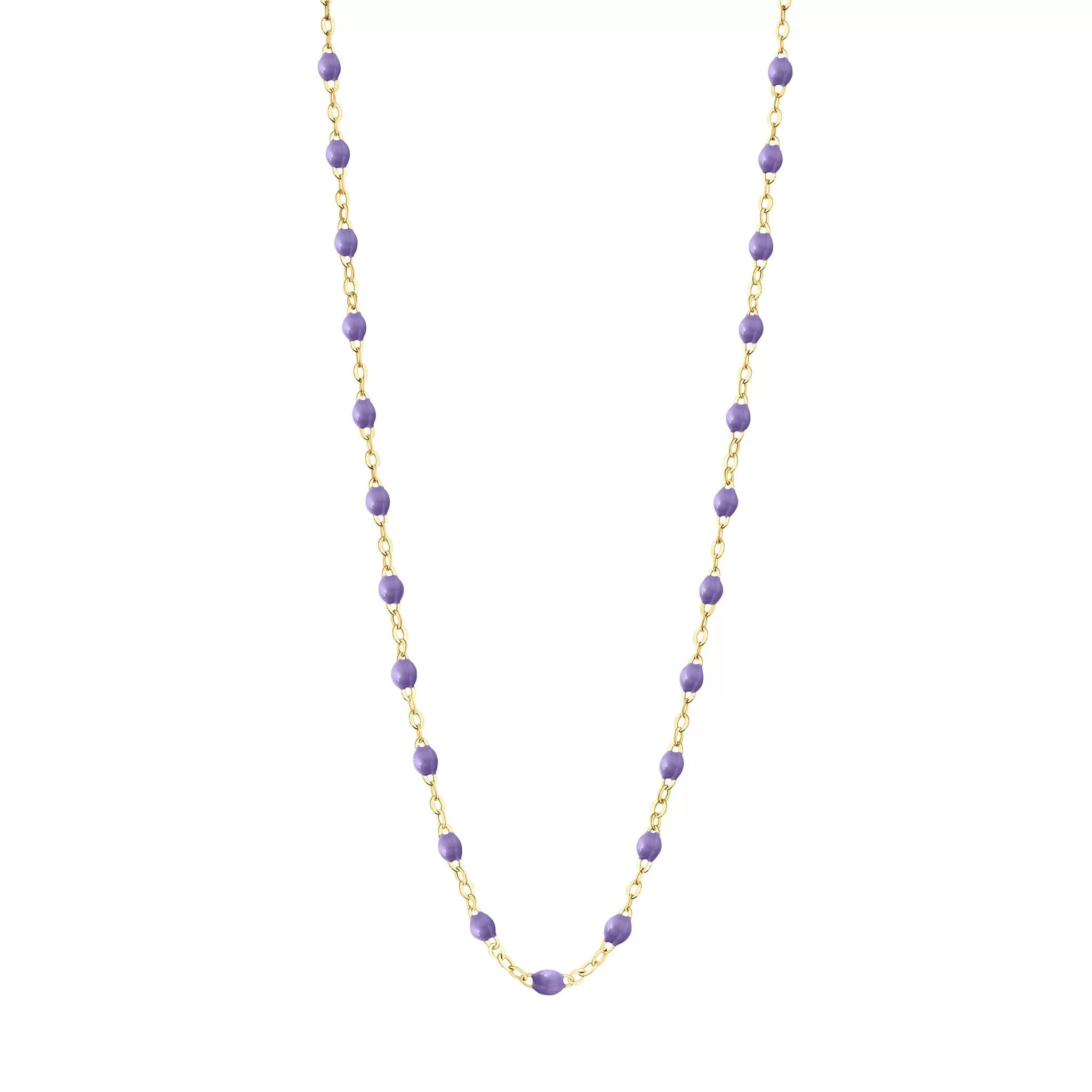 Classic Gigi Mauve necklace, Yellow Gold, 19.7"