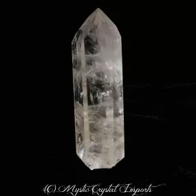 Clear Quartz Crystal Point, Super Clear with Several Rainbows Inside - 4 1/4