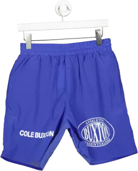 Cole Buxton Double Sports Logo Shorts Cobalt Blue UK M