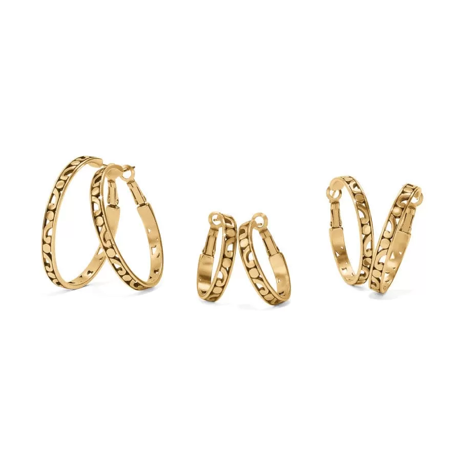 Contempo Large Hoop Earrings