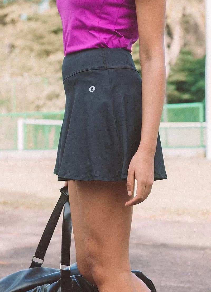 Court Skirt / Skort (Black) 14.5"