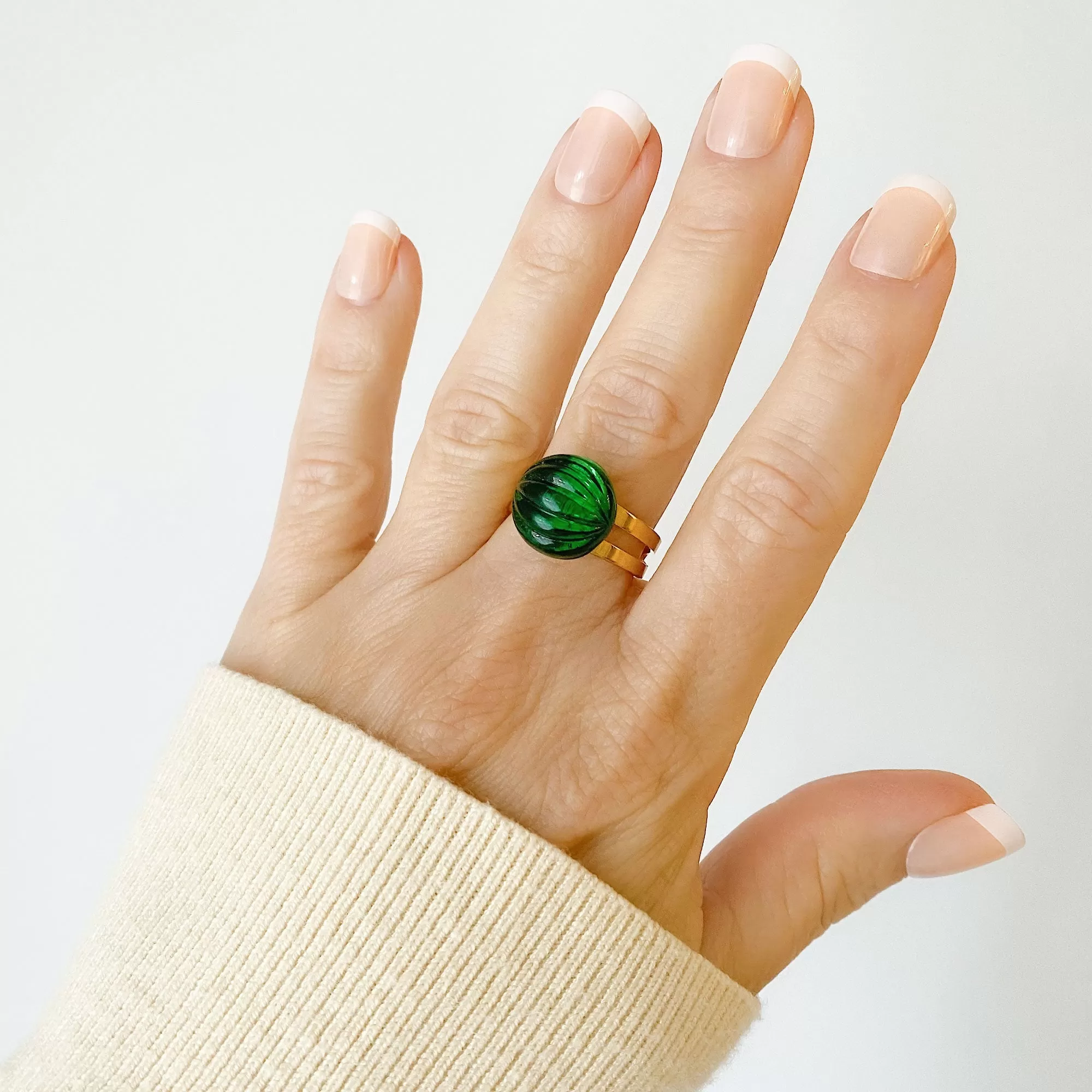 DARYLE emerald cocktail ring