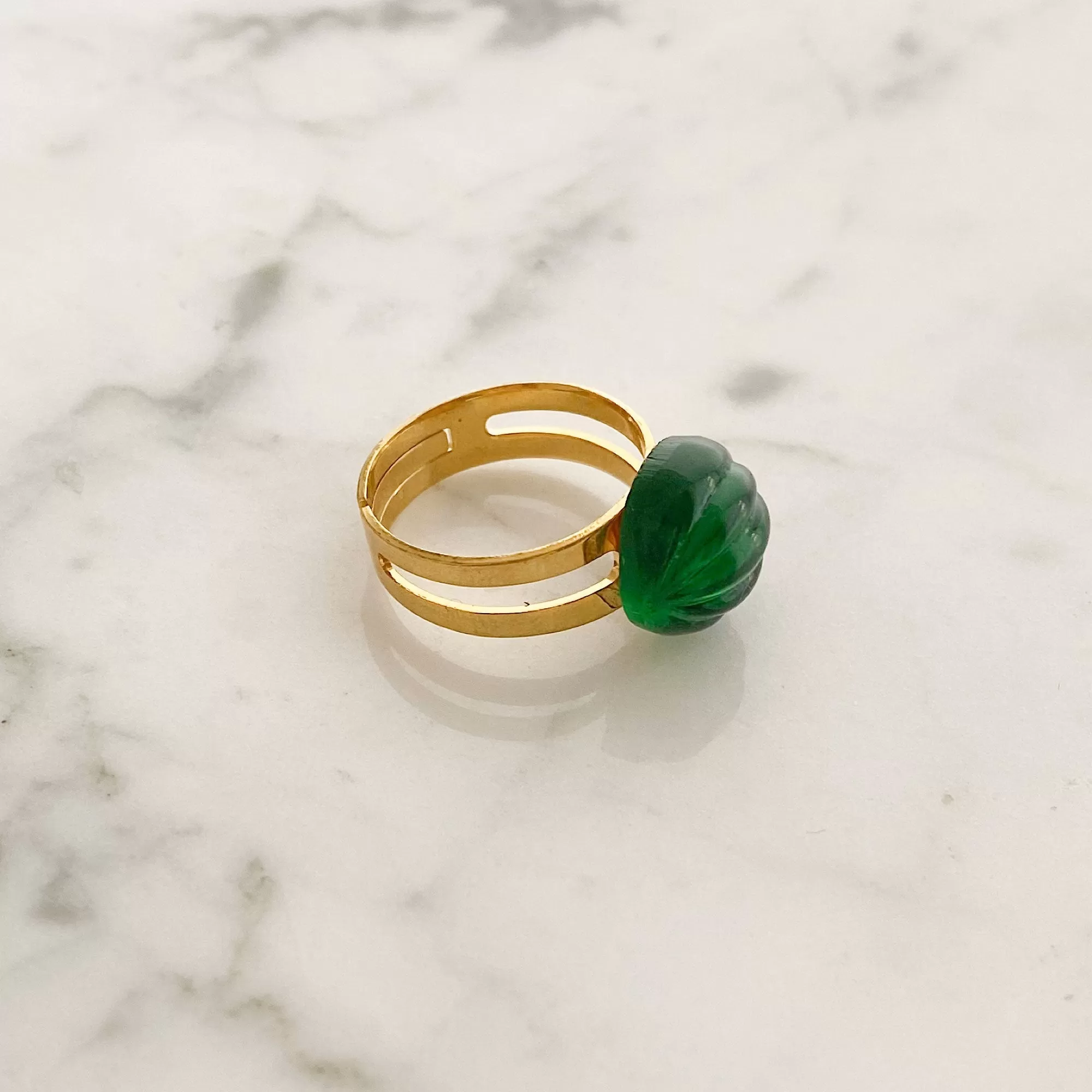 DARYLE emerald cocktail ring