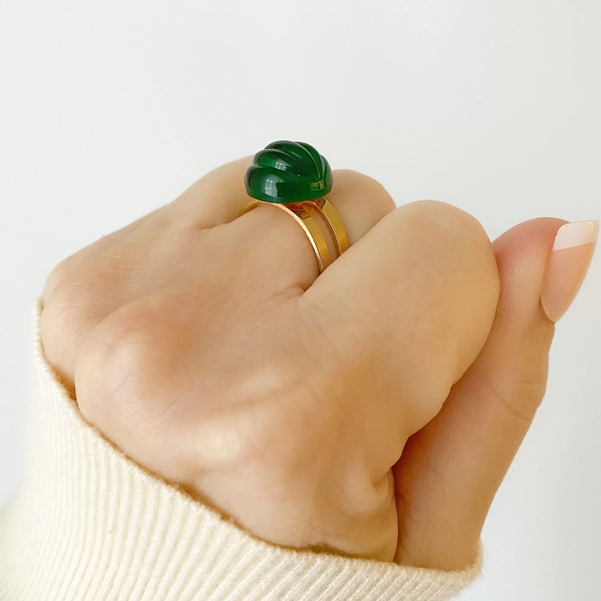 DARYLE emerald cocktail ring