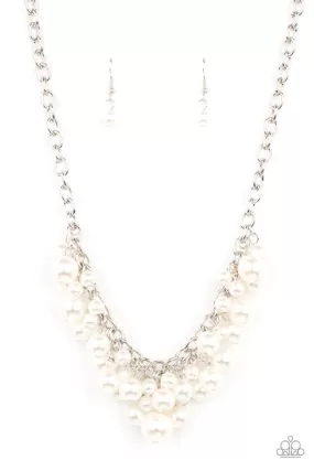 Down For The COUNTESS White Necklace - Paparazzi Accessories