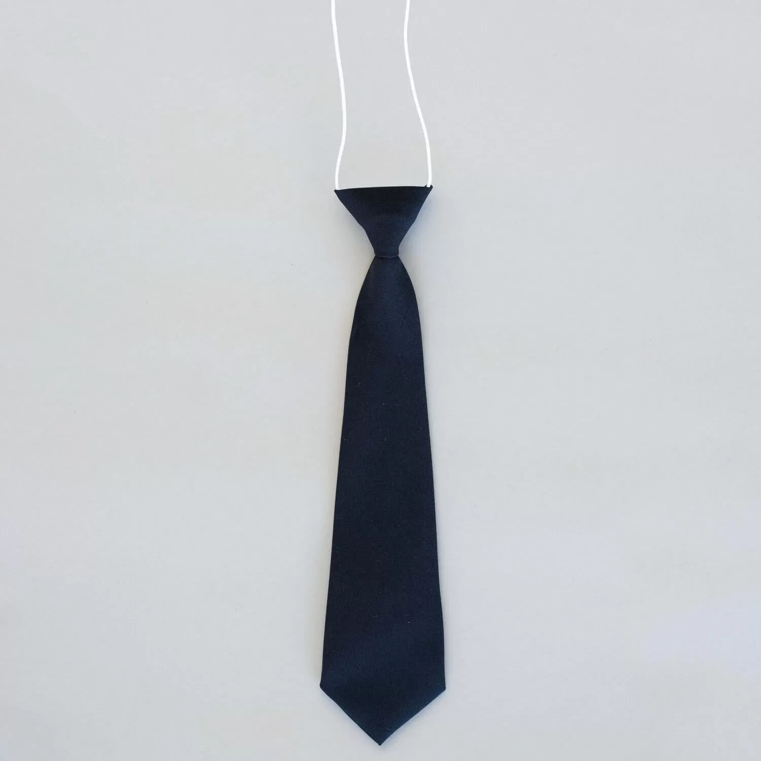 Elasticated School Tie - Navy