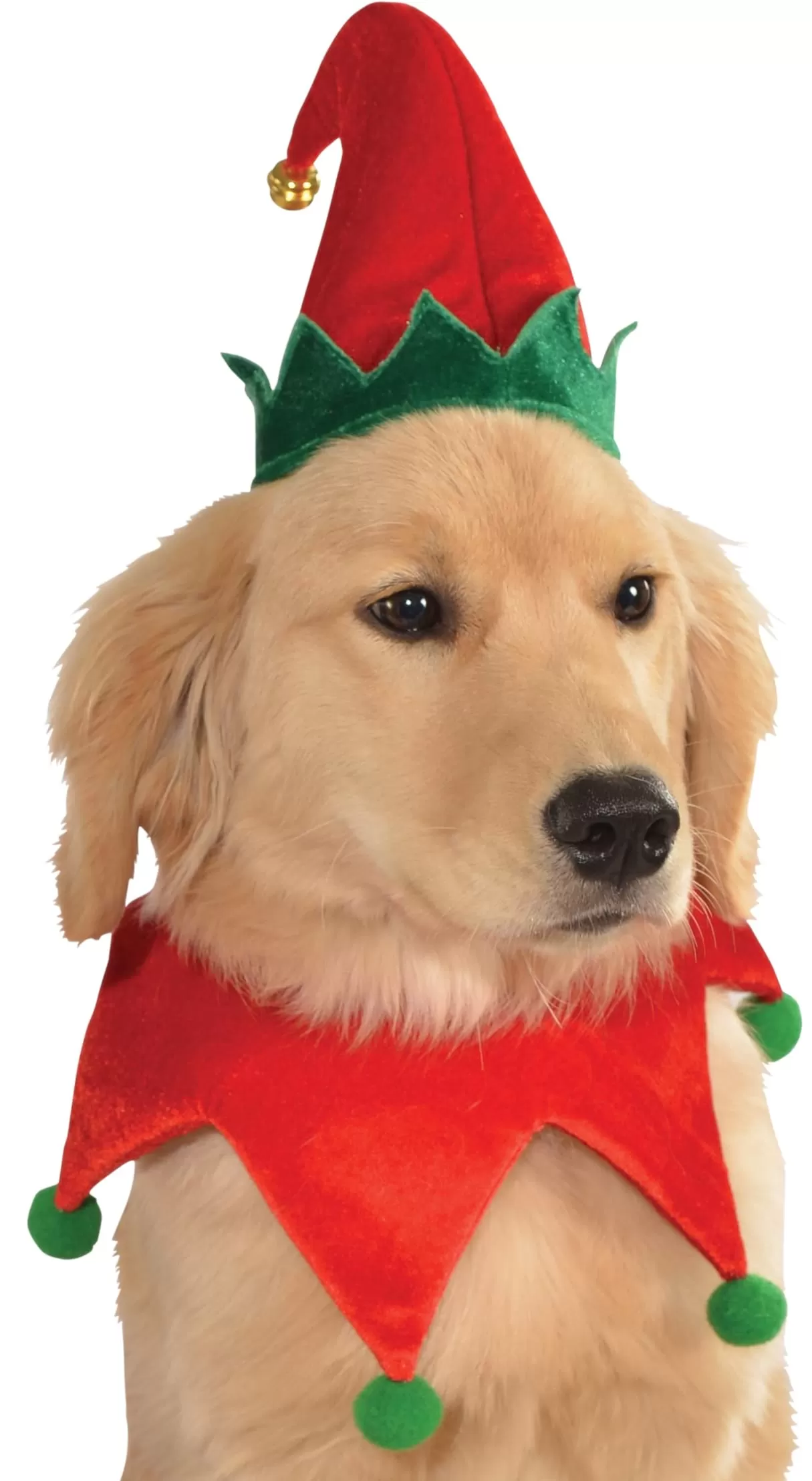 Elf Hat with Bell and Collar for Pets